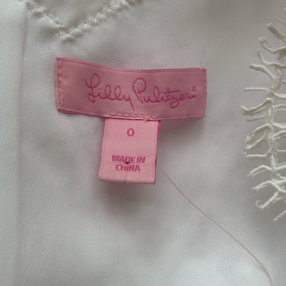 Lilly Pulitzer Meryl Dress Resort White Diamond Lace Size 0 New with Tags - Picture 7 of 16